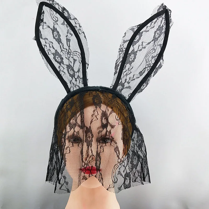Kids Face Mask - Party Rabbit Bunny Ears Headband With
