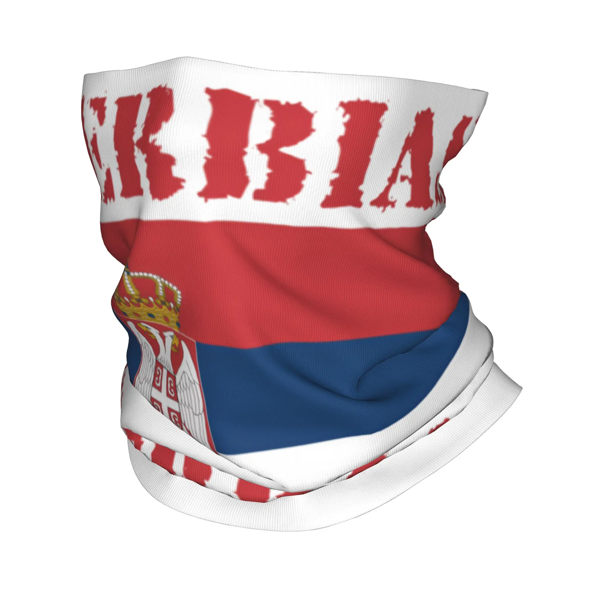 Neck Gaiter Face Cover - New Serbia Flag Bandana Neck Gaiter
