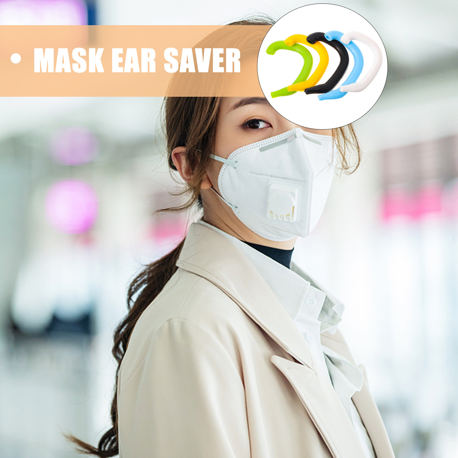 5Pcs Premium Silicone Ear Save - Mask Ear Saver Strap 评论和价格