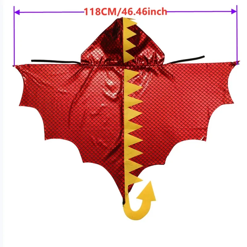 Child Green Dinosaur Cloak wit - Kids Face Mask 评论和价格