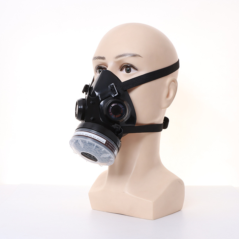New Half Face Black Gas Mask R - Dust Mask Construction 评论和价格