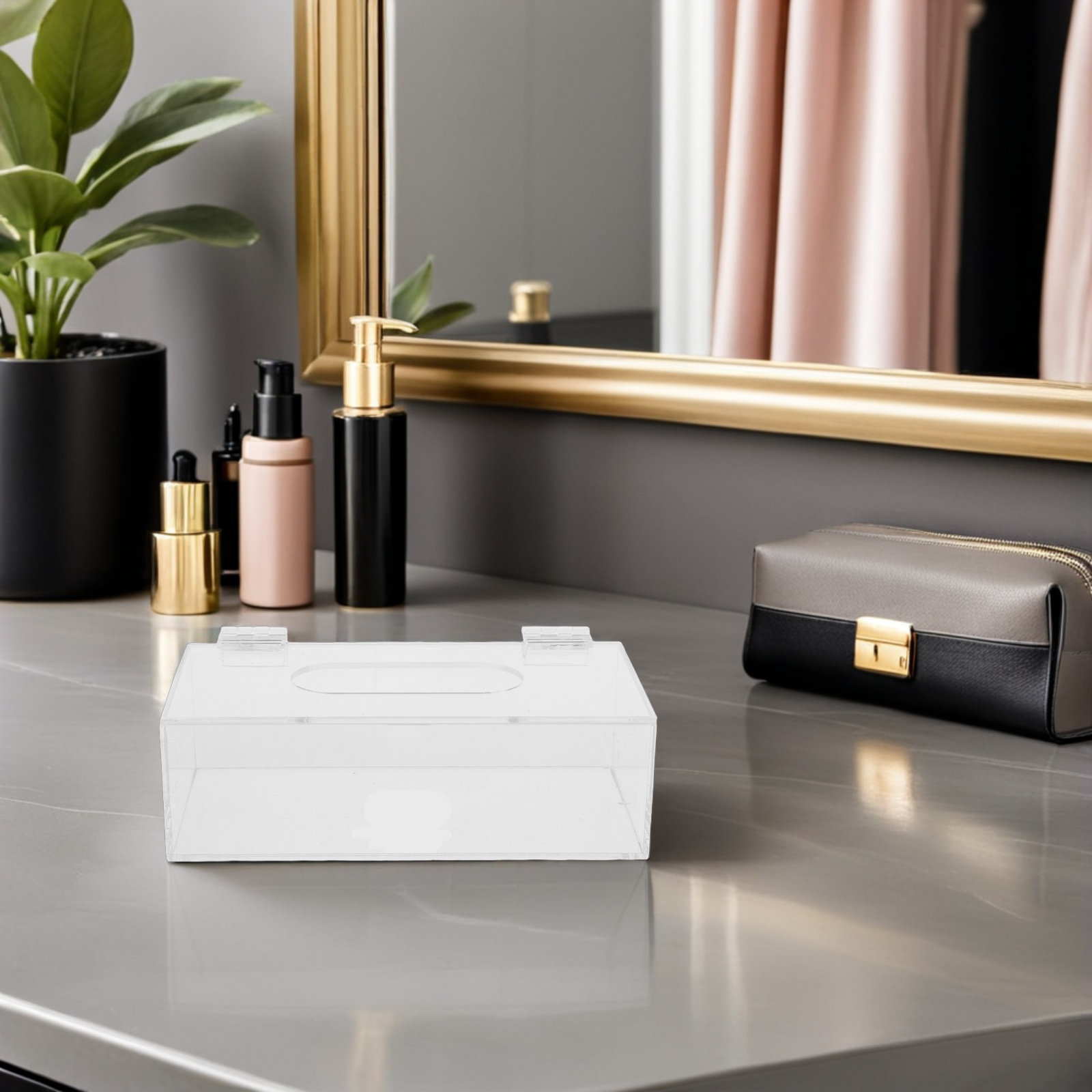 Clear Acrylic Mask Storage Box - Face Mask Storage Box 评论和价格