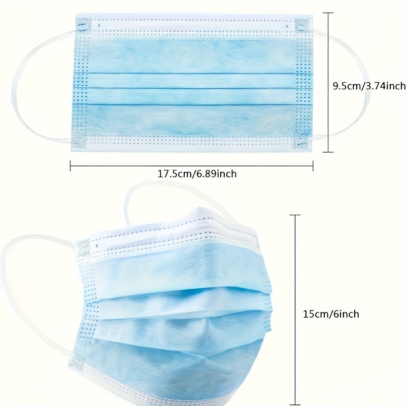 100Pcs Thick Blue Disposable P - Disposable Mask Blue 评论和价格