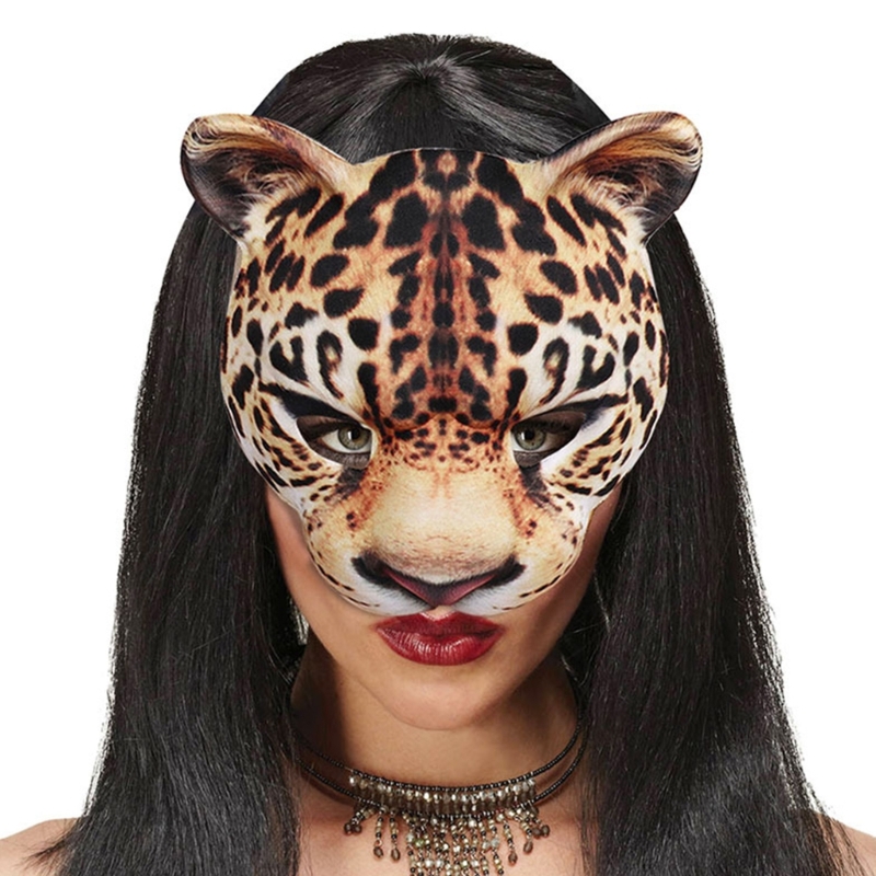 Leopard Mask Party Mask Dress  - Respirator Half Face 评论和价格