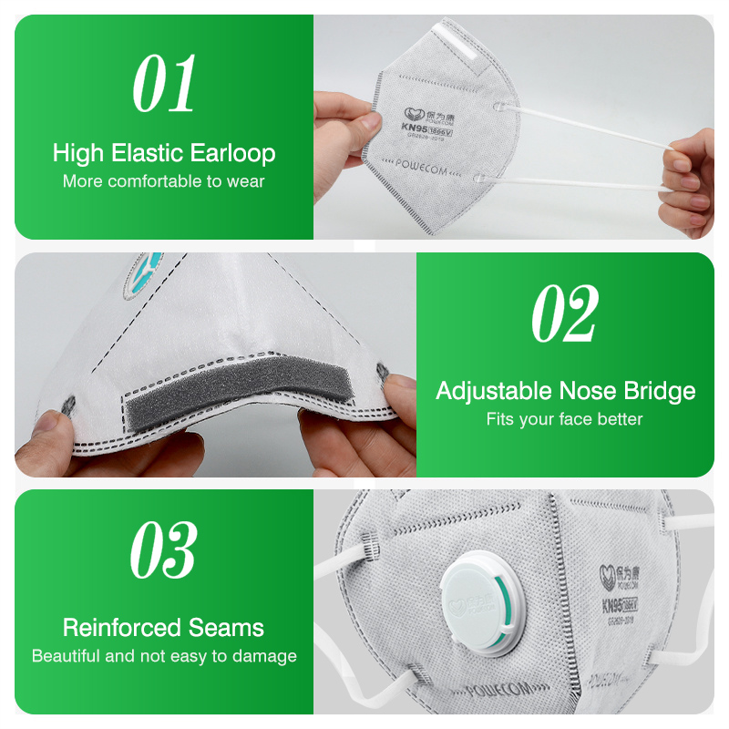 POWECOM KN95 Masks Activated C - Cloth Face Mask Washable 评论和价格